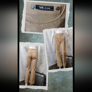 VN Jeans Tan Suede Front Pants